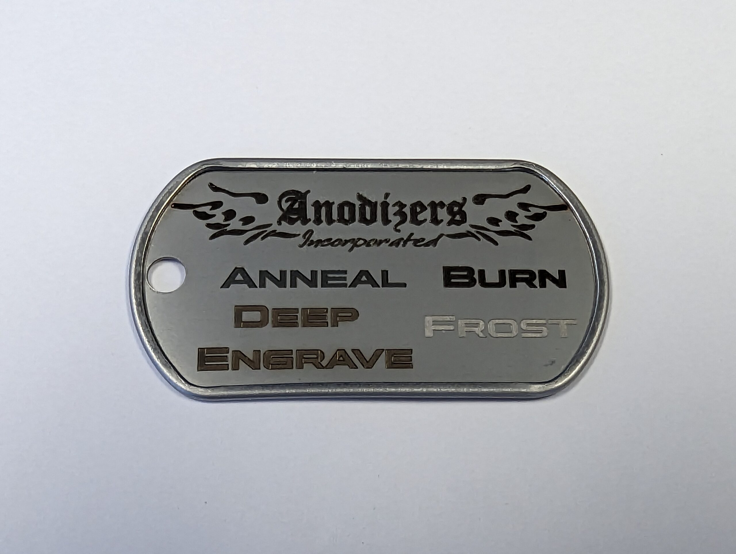 Stainless Steel Engraving Example